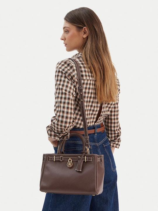 Tommy Hilfiger Geantă Dama Tote Din Piele