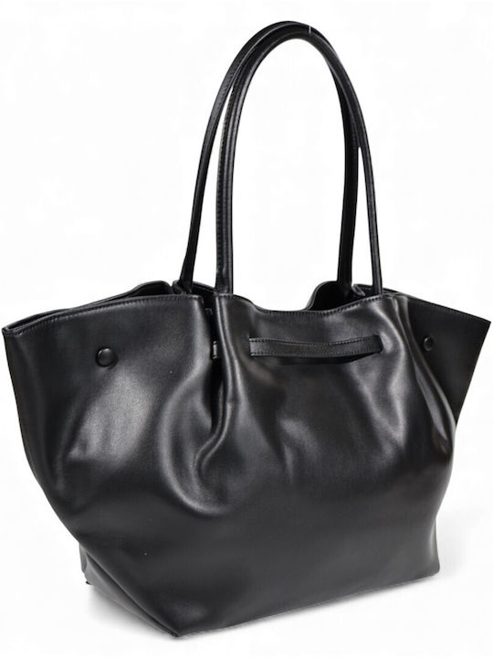 Leather Women's Tote Bag Black