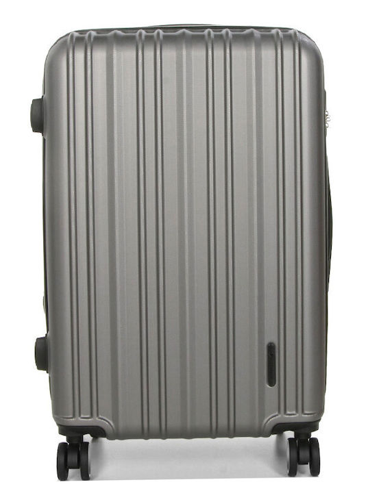 WORLDLINE Kabinenreisekoffer Hartschalen Grey mit 4 Räder Höhe 55cm