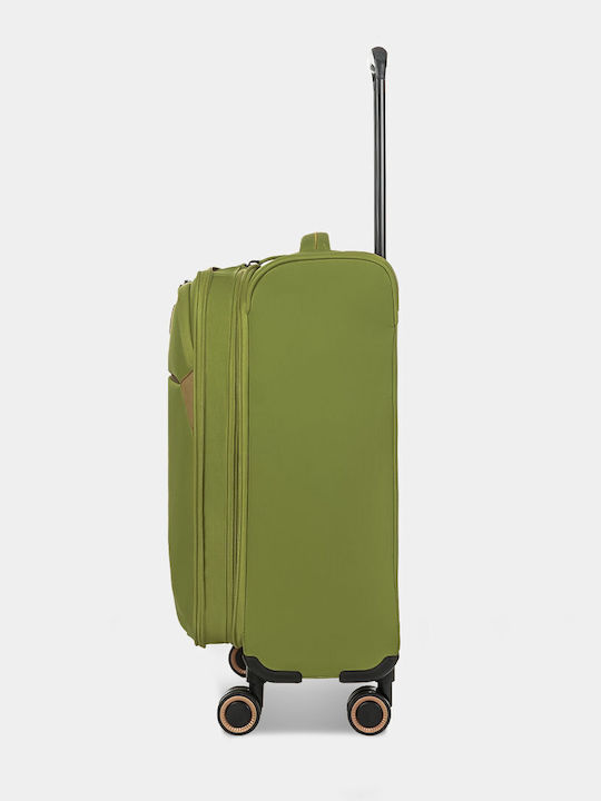 Verage Large Travel Suitcase Fabric Green with 4 Wheels Height 80cm