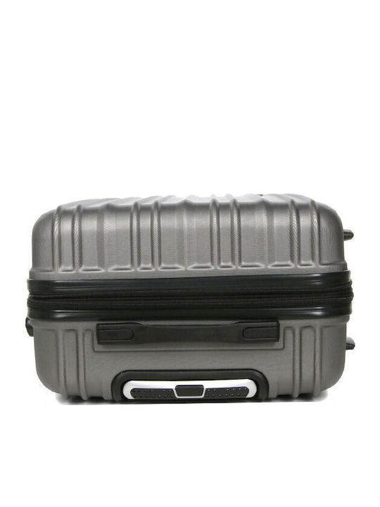 WORLDLINE Kabinenreisekoffer Hartschalen Grey mit 4 Räder Höhe 55cm