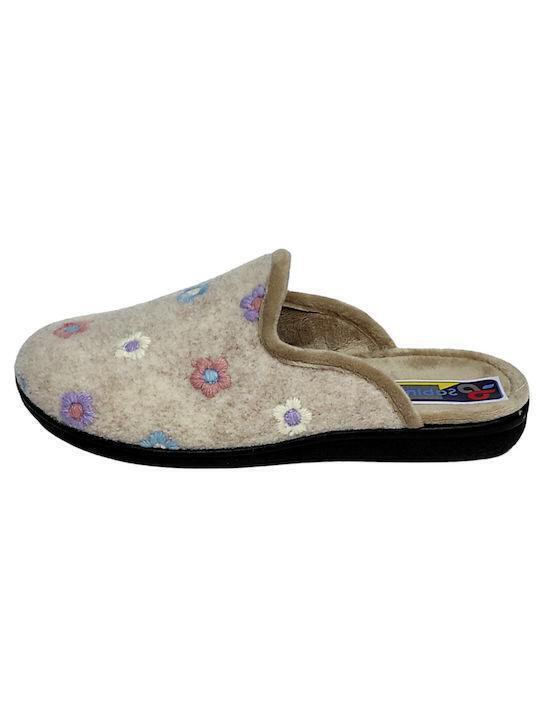 Winter Women's Slippers Beige