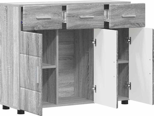 Living Room TV Unit Gray Sonoma L88.5xW30.5xH73cm