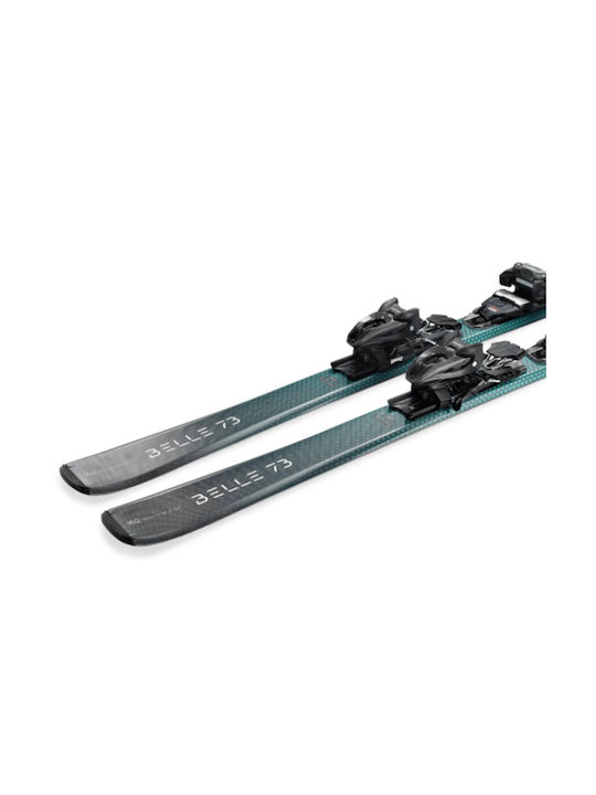 Nordica Belle 73 Women's Ski Boots in Gray Color with Bindings