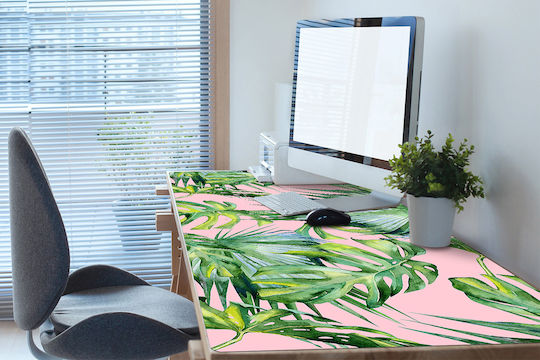 Διακοσμητικό Προστατευτικό Γραφείου Home Office Βοτανική Τέχνη 120x60 Cm