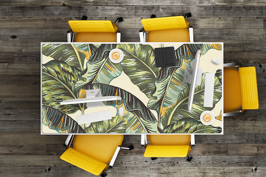 Decorativ Protecție Birou Home Office Frunze Tropicale 100x50 Cm