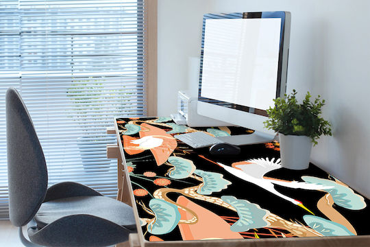 Covoraș Decorativ Pentru Suprafețe De Birou Cu Pescăruși Pictați 100x50 Cm