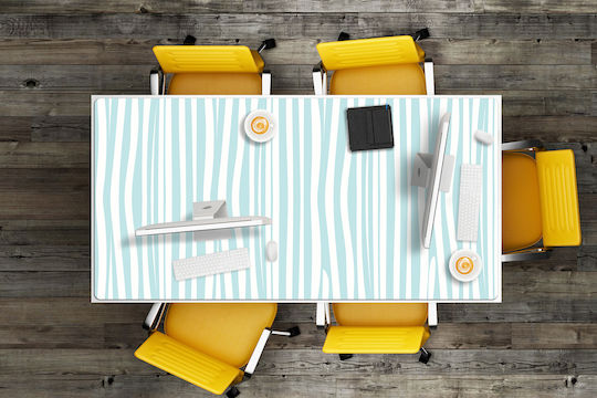 Tulup Σουμέν Γραφείου Dekoratives Tischset Zebra Muster 100x50 cm