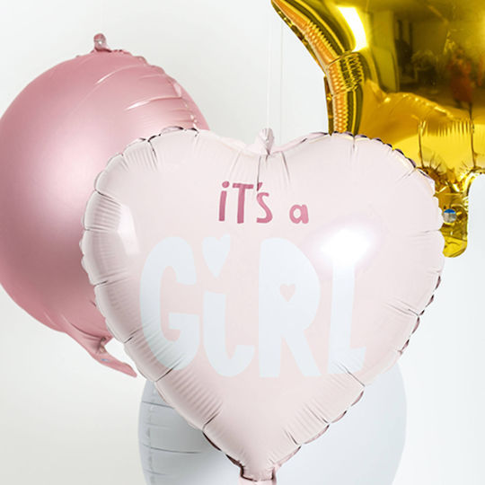 Балон Фолио Сърце It’s A Girl Розов 45см