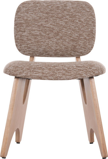 Bellisi Dining Room Fabric Chair Coffee 53x56x78cm