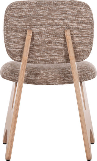 Bellisi Dining Room Fabric Chair Coffee 53x56x78cm