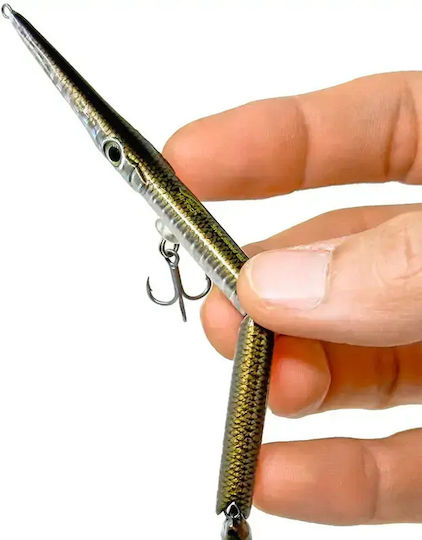 Artificial Jack Fin Stylo Jointed 150 Holo Pearl