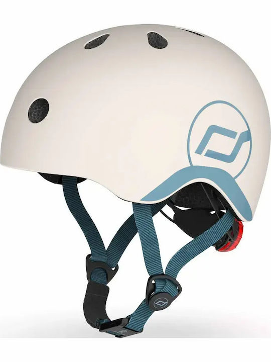 Scoot & Ride Детска каска за велосипед / скутер Скутер Сив с вградена LED светлина