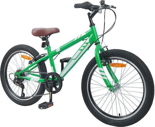 vidaXL 24" Kids Bicycle BMX Green