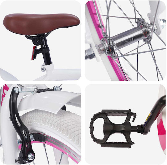 vidaXL 20" Bicicletă pentru copii de Oras Alb