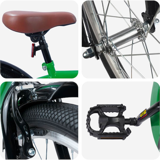 vidaXL 20" Kinder Fahrrad Mountainbike Grün