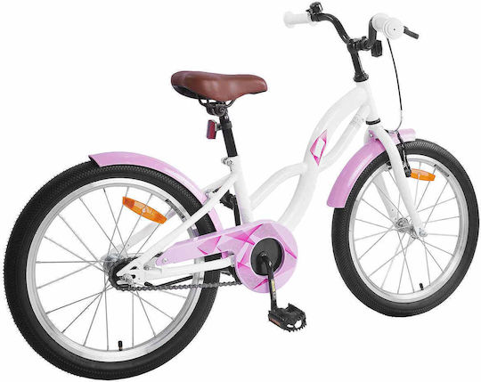 vidaXL 20" Kids Bicycle City White