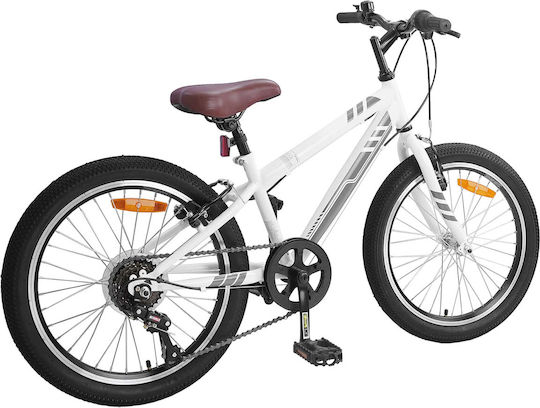 vidaXL 24" Kinder Fahrrad BMX Weiß