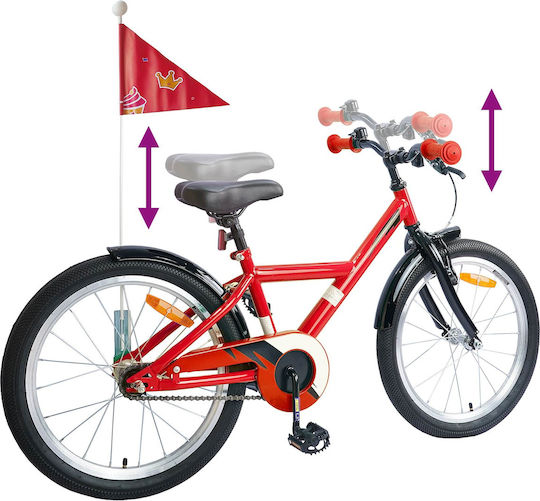 vidaXL 20" Kids Bicycle BMX Red