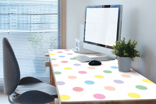 Schreibtischunterlagen Schutzmatte Tastatur Maus Bunte Punkte 120x60 cm