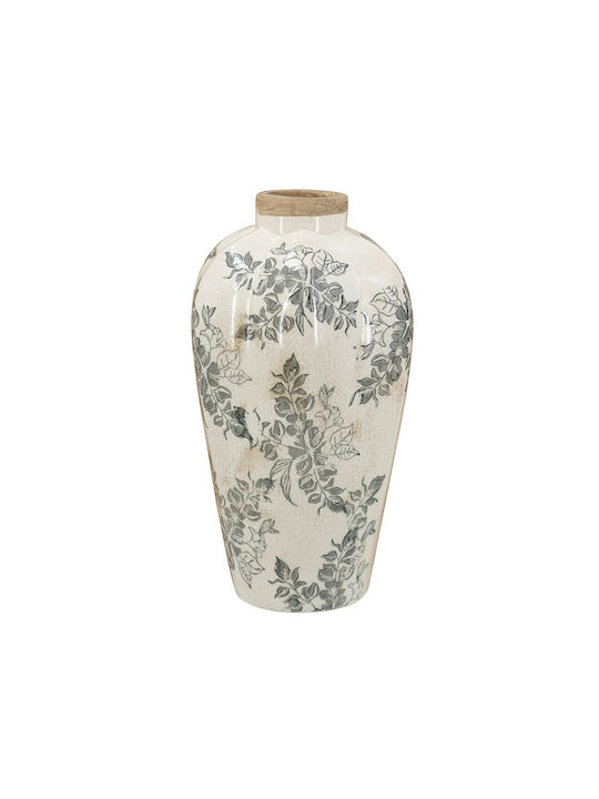 Artekko Decorative Vase Aging White 13x13x29.5cm