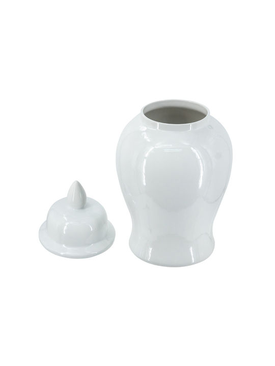 Artekko Decorative Vase Melania White 24x24x48cm