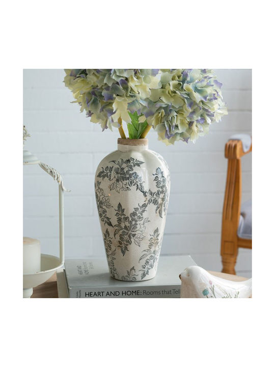 Artekko Decorative Vase Aging White 13x13x29.5cm