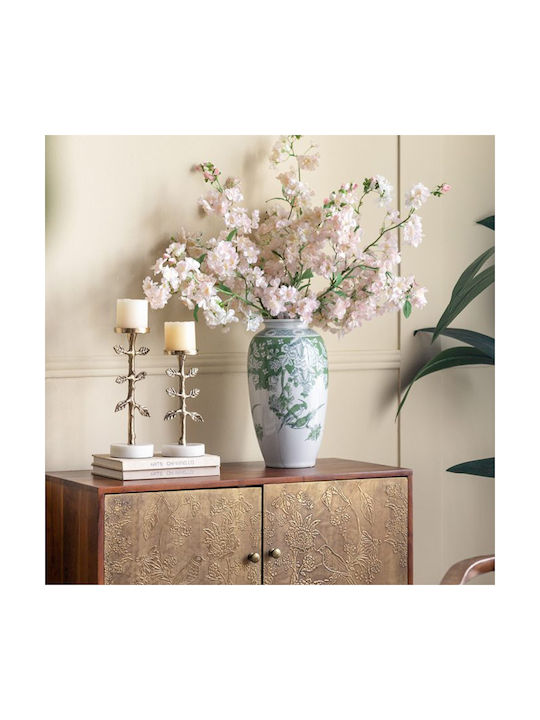 Artekko Decorative Vase Melania White 19x19x37cm