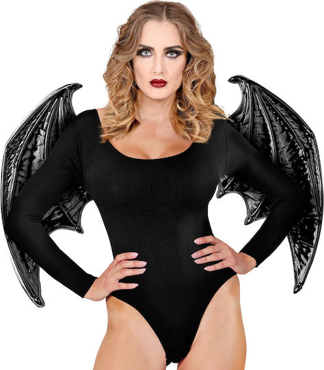Karneval Flügel Schwarz aus Kunststoff 1Stück