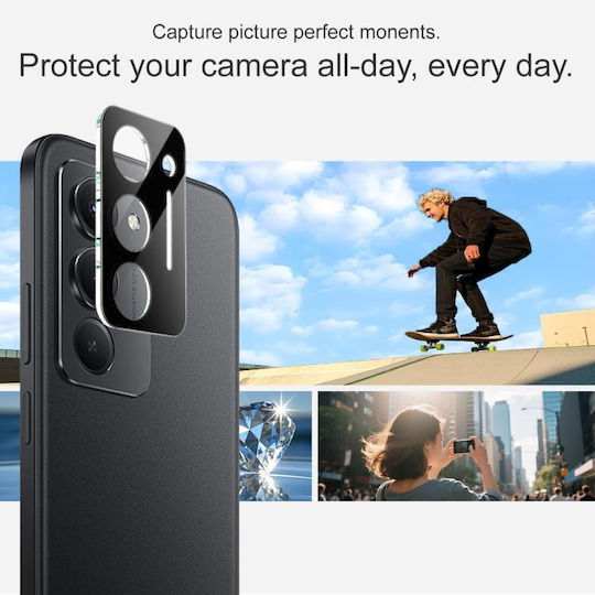 Προστασία Κάμερας Tempered Glass Μαύρο για το Redmi 15 5G / 4G EU