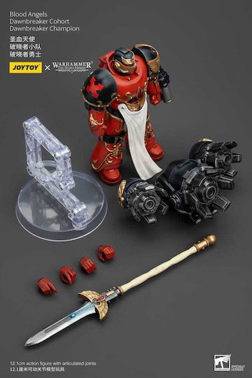 Warhammer Horus Heresy Action Figure 1:18 Blood Angels Raldoron First Captain Blood Angels 13 Cm