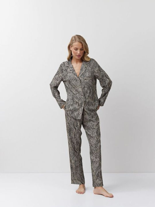 Aruelle Set Pijamale pentru Femei Zebra