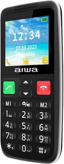 Aiwa FPH-S200 Dual SIM Κινητό με Μεγάλα Κουμπιά Μαύρο