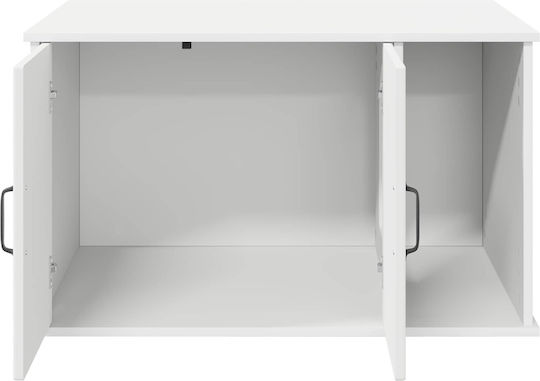 vidaxl Katzenbett Weiß 85 x 55 x 50 cm Bearbeitetes Holz