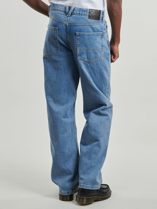 Check-5 Ανδρικό Παντελόνι Τζιν με Loose Εφαρμογή Denim