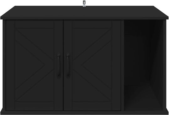 Vidaxl Cat House Black 85 x 55 x 50 cm Processed Wood