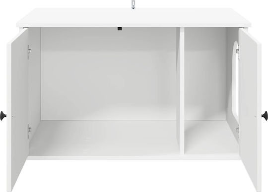 Vidaxl Cat House White 85 x 55 x 50.5 cm Processed Wood