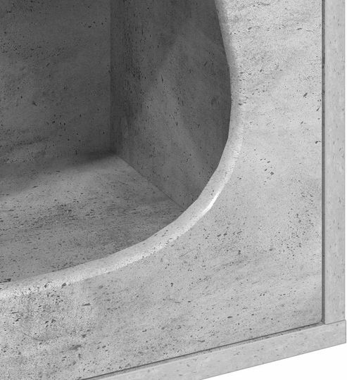 Vidaxl Casă Pentru Pisici Beton 42,5 X 40 X 53,5 Cm Lemn Prelucrat