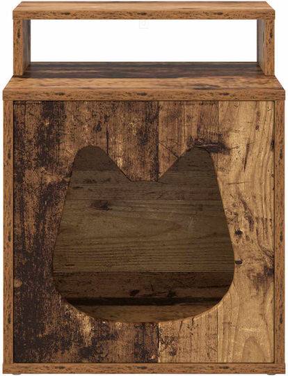 vidaXL Katzenbett Altes Holz 42,5 X 40 X 52,5 cm Bearbeitetes Holz