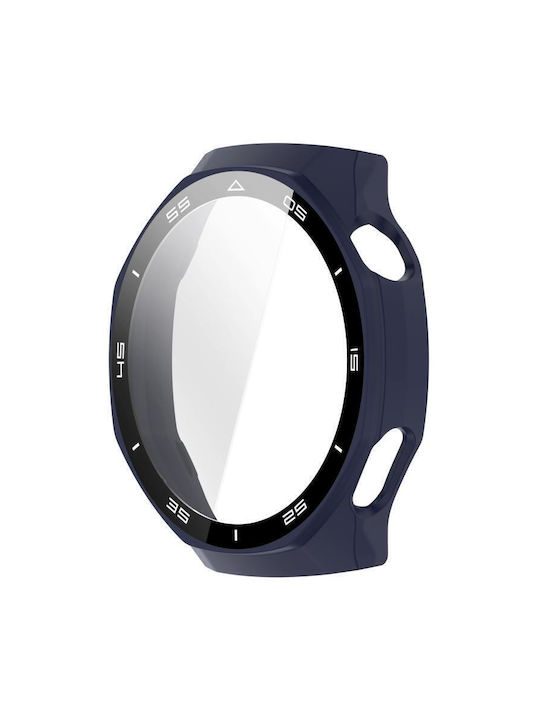 Πλαστική Θήκη με Τζαμάκι σε Μπλε χρώμα για Huawei Watch GT 6 Pro 46mm Πλαστική Θήκη με Τζαμάκι σε Μπλε χρώμα για Huawei Watch GT 6 Pro 46mm