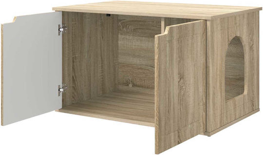 Vidaxl Cat House Sonoma 85 x 55 x 53.5 cm Engineered Wood
