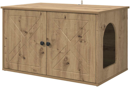Vidaxl Cat House Walnut Handmade 85 x 55 x 50 cm