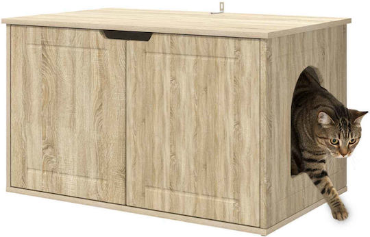 Vidaxl Cat House Sonoma 85 x 55 x 53.5 cm Engineered Wood