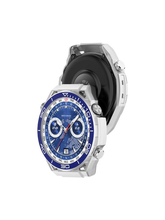 Пластмасов Калъф със Стъкло в Сребрист цвят за Huawei Watch GT 6 46мм