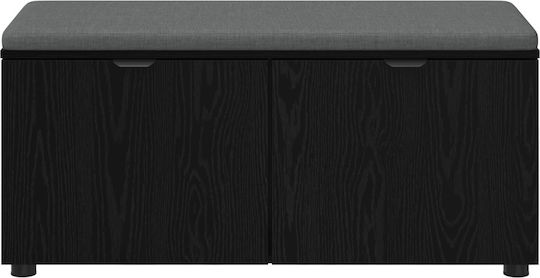 Eingangsmöbel mit Bank Μαύρη Οξυά 100x38x46cm
