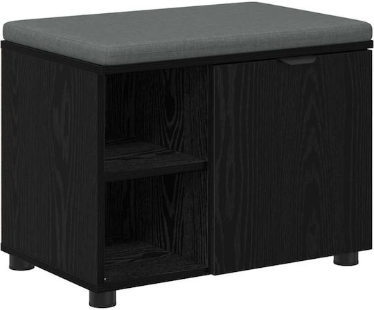 Mobilier de Intrare cu Bancă Black Beech 60x38x46cm