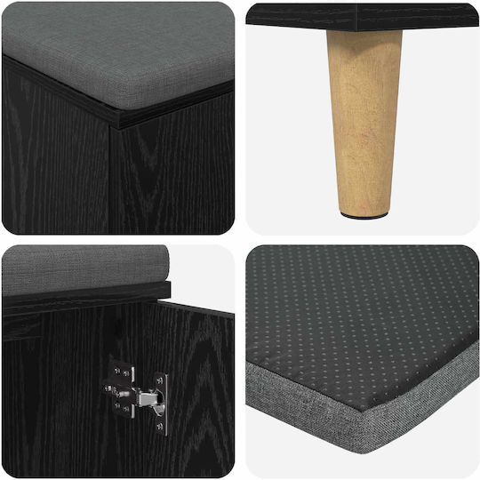 Мебел за антре с Пейка Черна Оксигена 60x38x46см