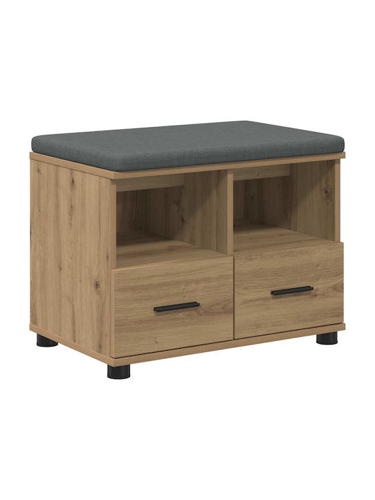 Έπιπλο Εισόδου με Παγκάκι Artisan Oak 60x38x46εκ.