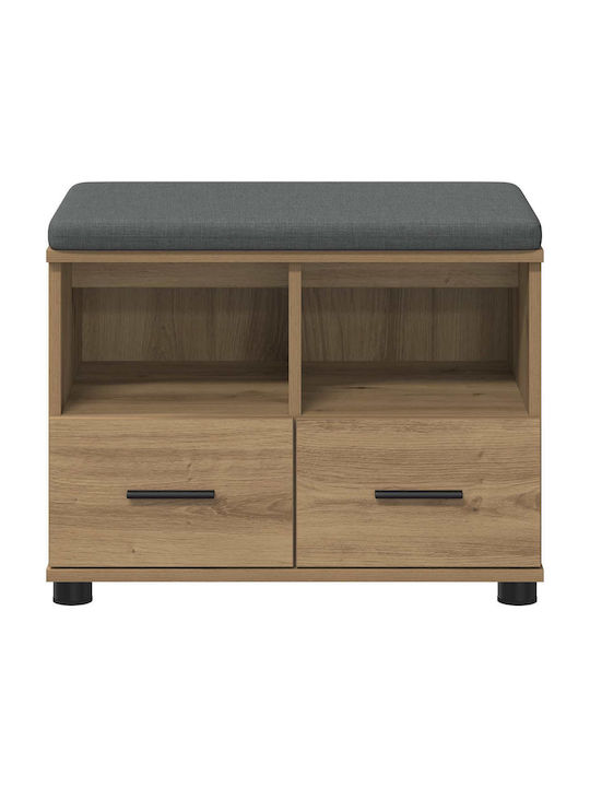 Έπιπλο Εισόδου με Παγκάκι Artisan Oak 60x38x46εκ.