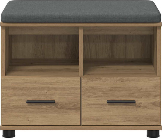Eingangsmöbel mit Bank Artisan Oak 60x38x46cm